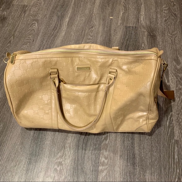 Adrienne vittadini travel bag, embossed duffle - Picture 2 of 7